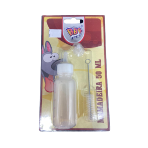 MAMADEIRA COM LIMPADOR PARA FILHOTES 50ML