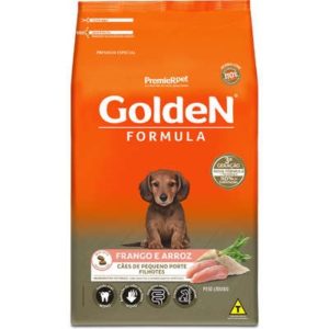 RACAO CACHORRO FILHOTES FRANGO E ARROZ 1KG - GOLDEN