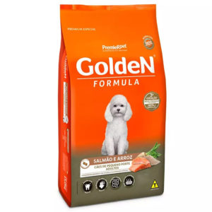 RAÇÃO CACHORRO ADULTO SALMÃO MINI BITS 1KG - GOLDEN