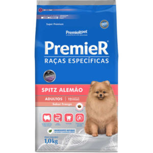 RACAO CACHORRO ADULTO SPITZ ALEMAO 1 KG - PREMIER