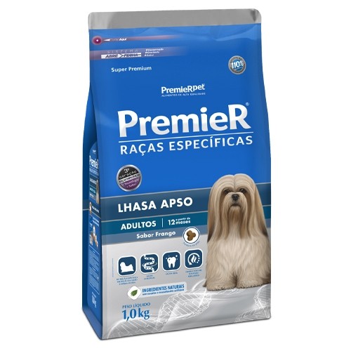 RAÇÃO CACHORRO ADULTO LHASA APSO 1 KG - PREMIER